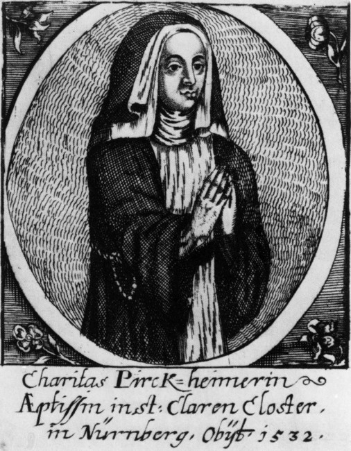 Caritas Pirckheimer (1467–1532), Äbtissin des St. Klara-Klosters in Nürnberg.